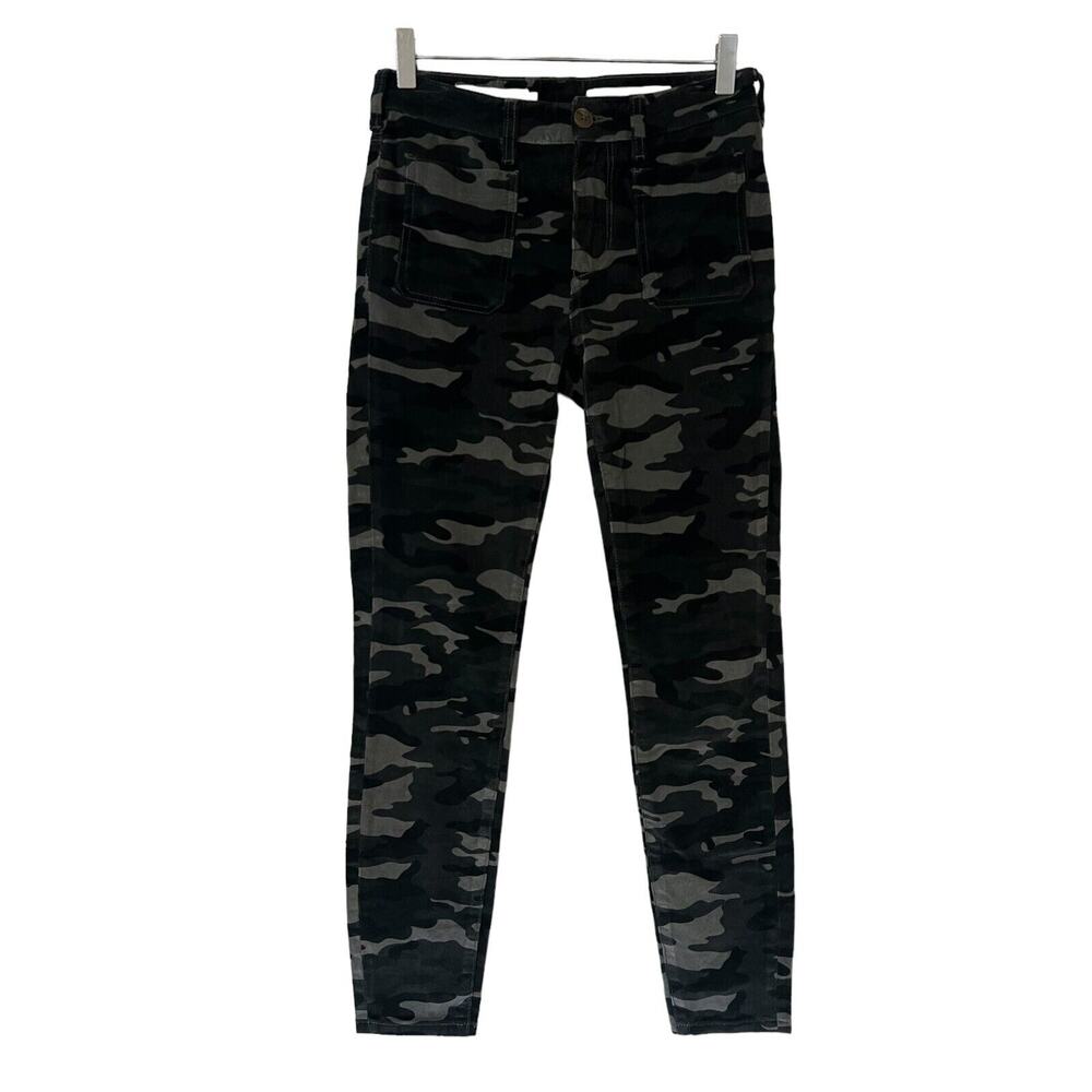 🌵Pilcro Anthropologie High-Rise Skinny Stretchy Camo Cord Cargo Jeans - Sz 26
